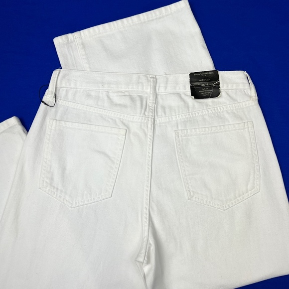 🚫SOLD! •NWT🤩 |•BANANA REPUBLIC•| Wide Leg High Rise 12/31 Petite - Picture 4 of 14
